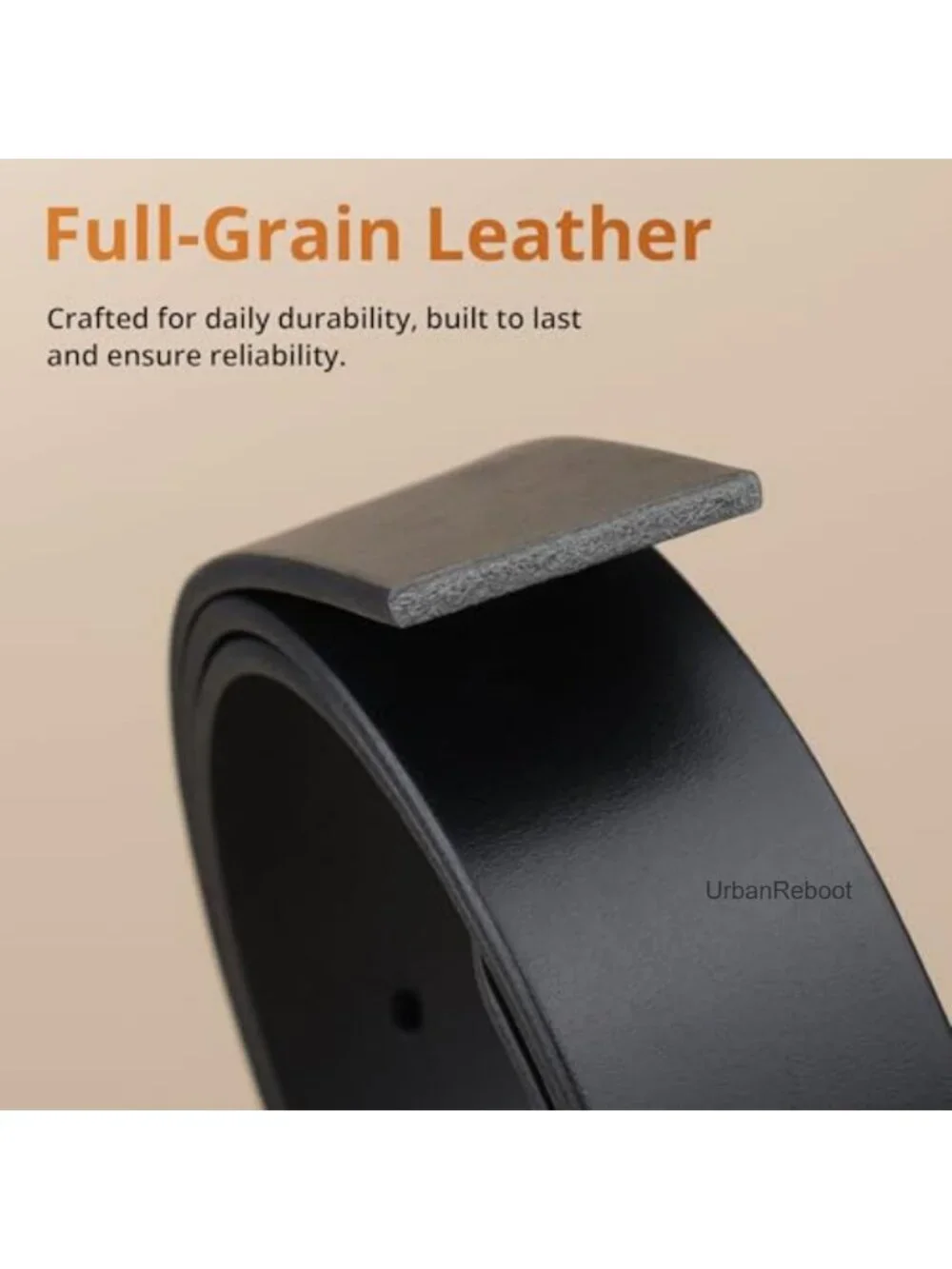 Men's Full Grain Leather Belt - 1.5